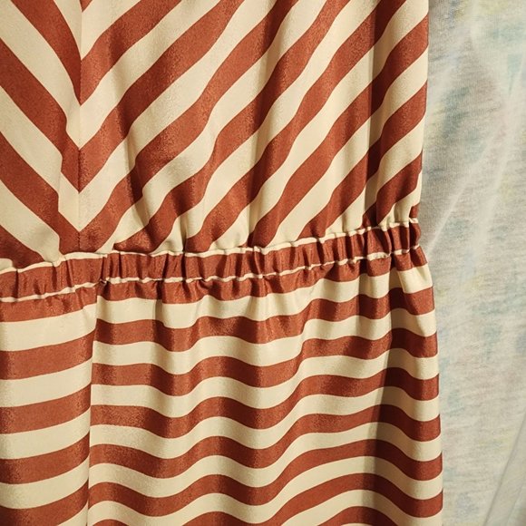 Ann Taylor Loft Mauve and Cream Sleeveless Dress Size XS - Picture 3 of 7